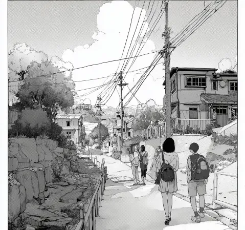 《海盐薄荷》封面，少女与海边的风车